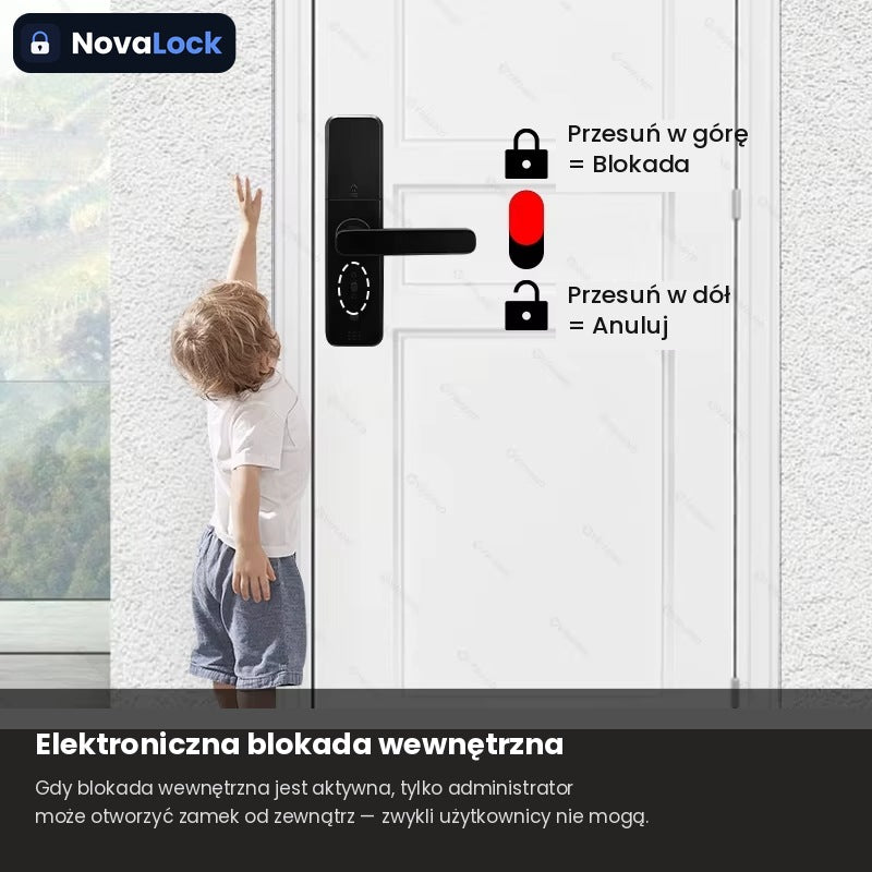 NovaLock Pro X2 – Inteligentny Zamek z Wideodzwonkiem, Odciskiem Palca i Aplikacją TTLock